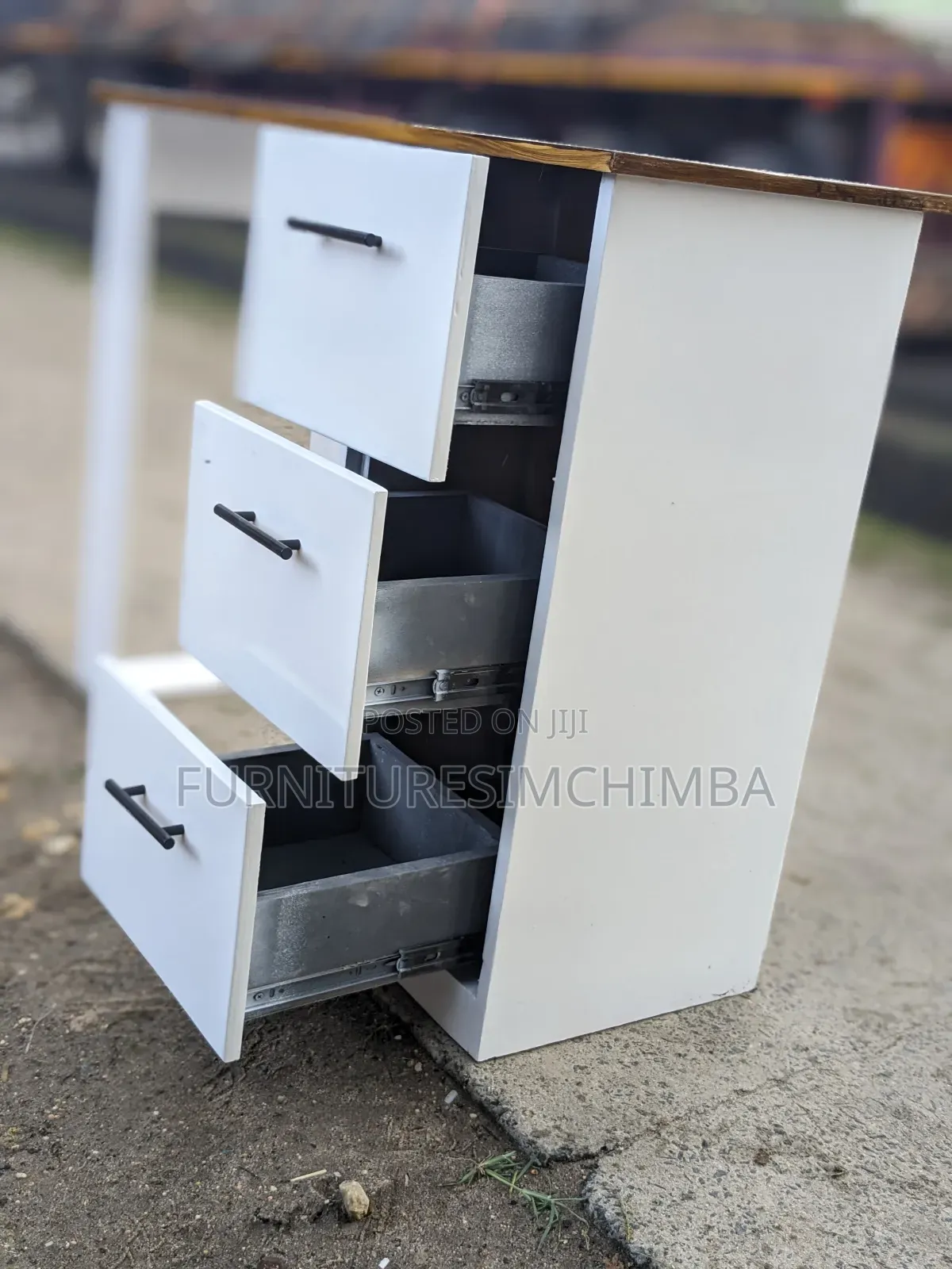 Office Table With Three Draws