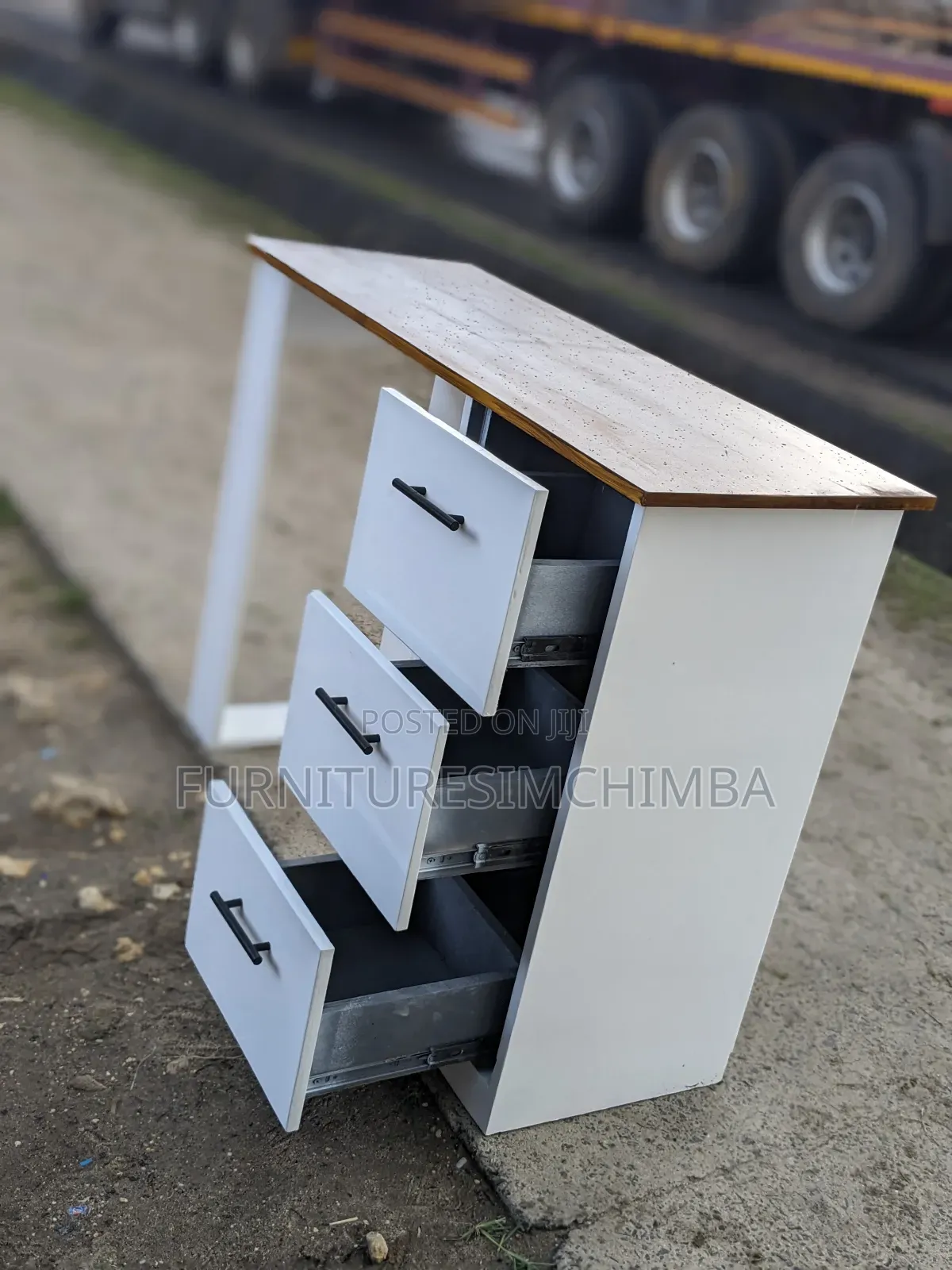 Office Table With Three Draws