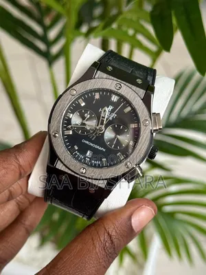 Hublot Classic Swiss Made Watch Black and Silver