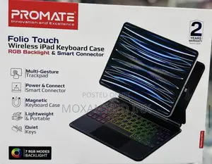 Folio Touch Wireless iPad Keyboard Case RGB Backlight