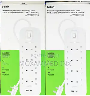 Belkin Connect Surge Protector With Usb-C and Usb-a Ports