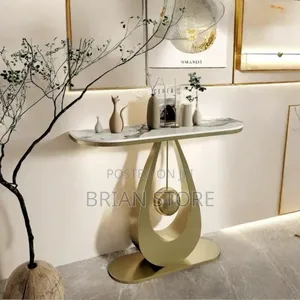 Classic Console Table (Golden Base)