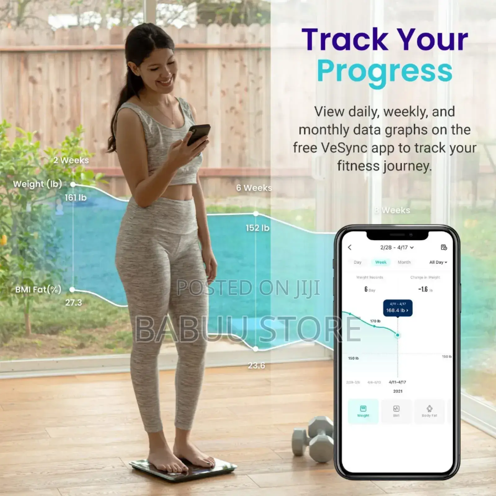 Bathroom Scale Smart Backlit
