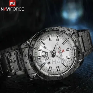 Naviforce Nf9038 Stainless Steel Black and White Case