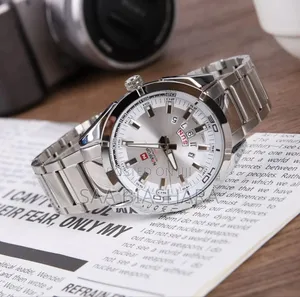 Naviforce 9038 Water Resistant Quality and Classic Silver