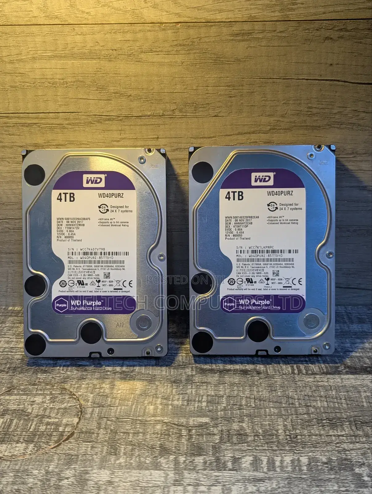 4tb HDD Wd Purple Surveillance