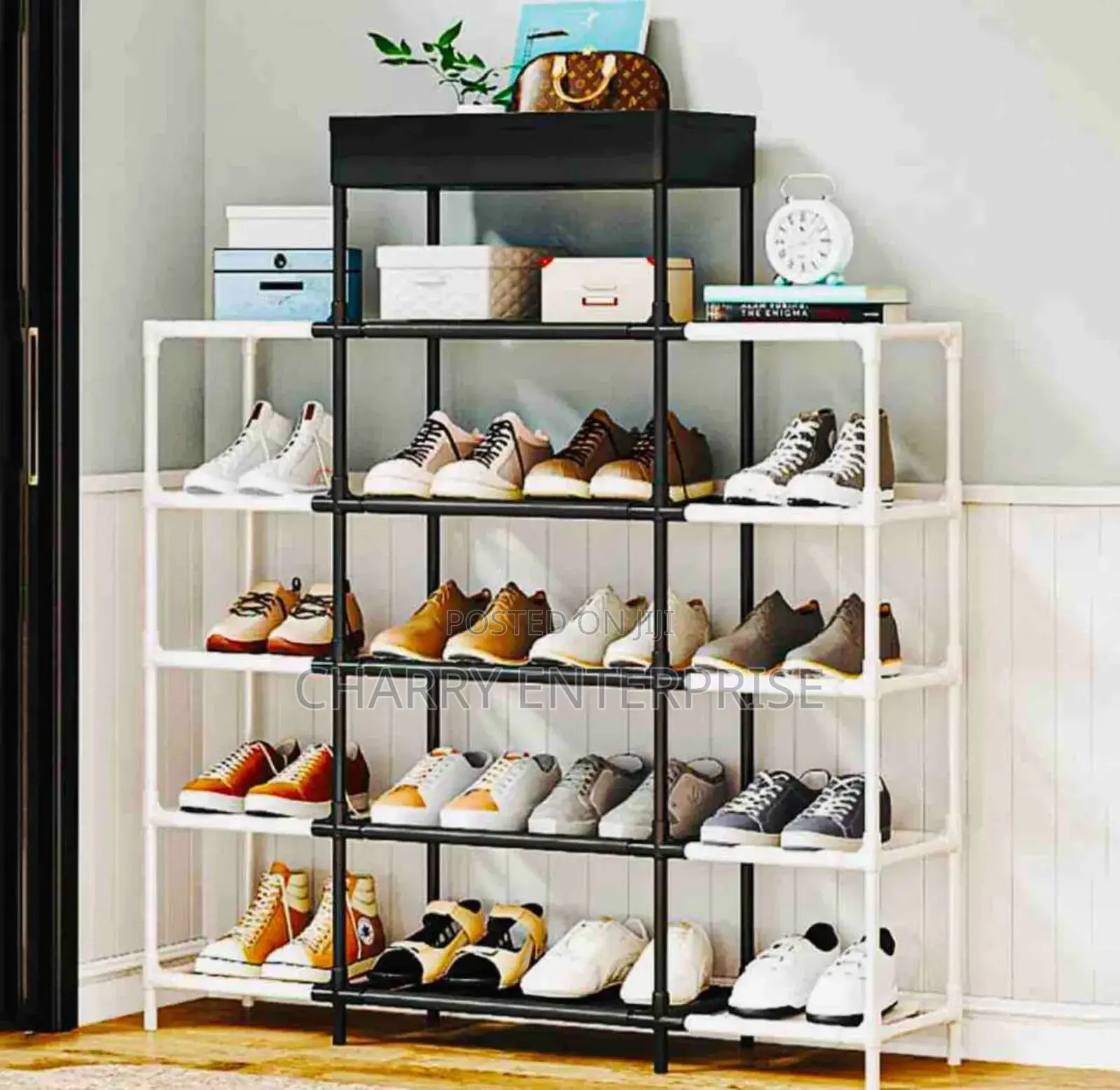 Metal Rack Storage Organizer or Shoe Rack