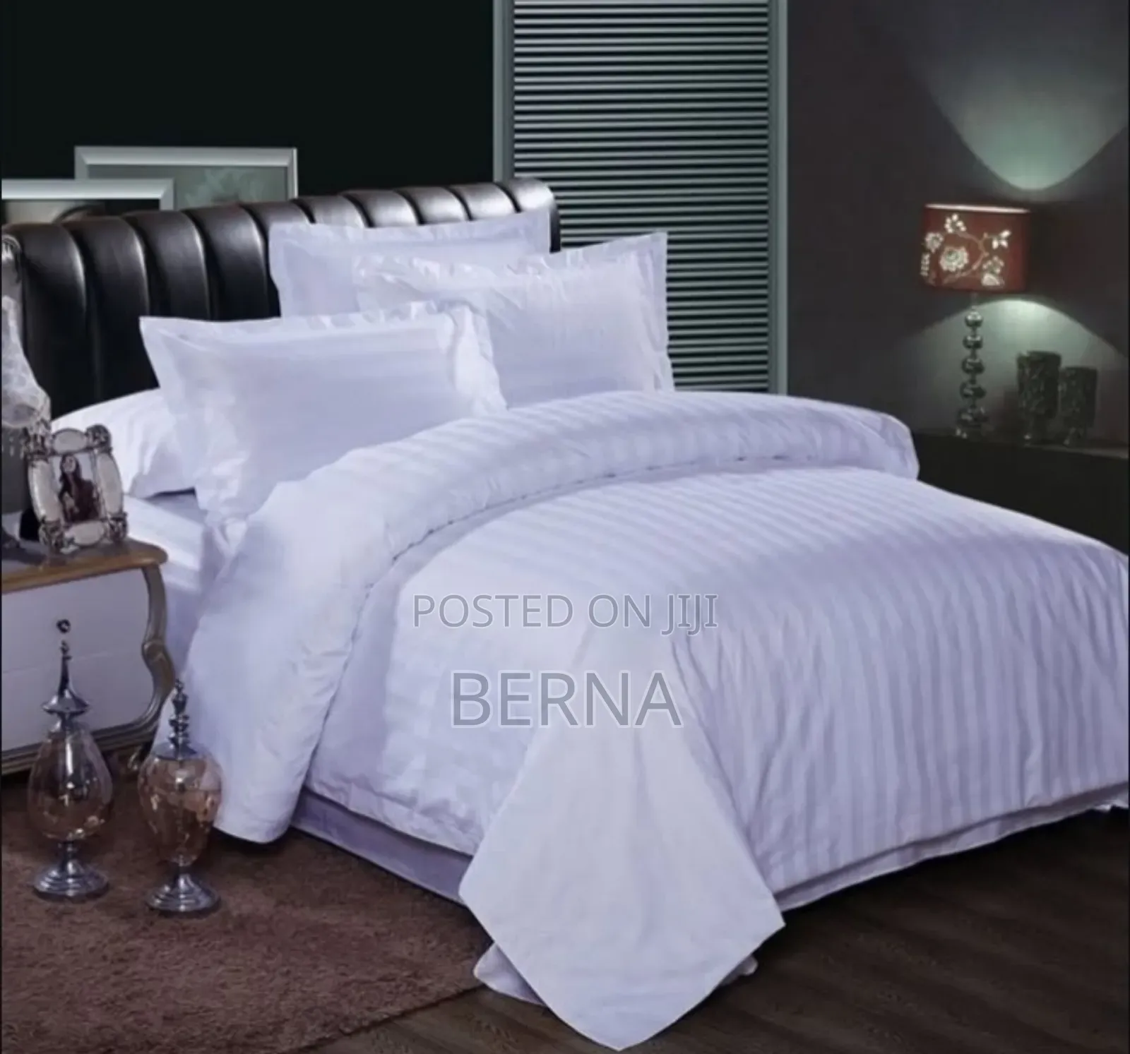 Deluxe White Cotton Bedsheets .Shuka Nyeupe