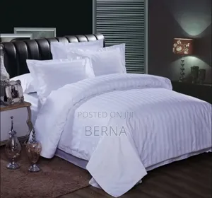 Deluxe White Cotton Bedsheets .Shuka Nyeupe