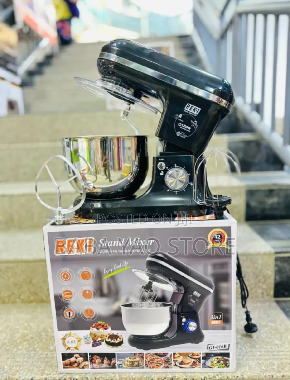 Gi-06b Heavy-Duty 6l Capacity Kitchen Master Stand Mixer.