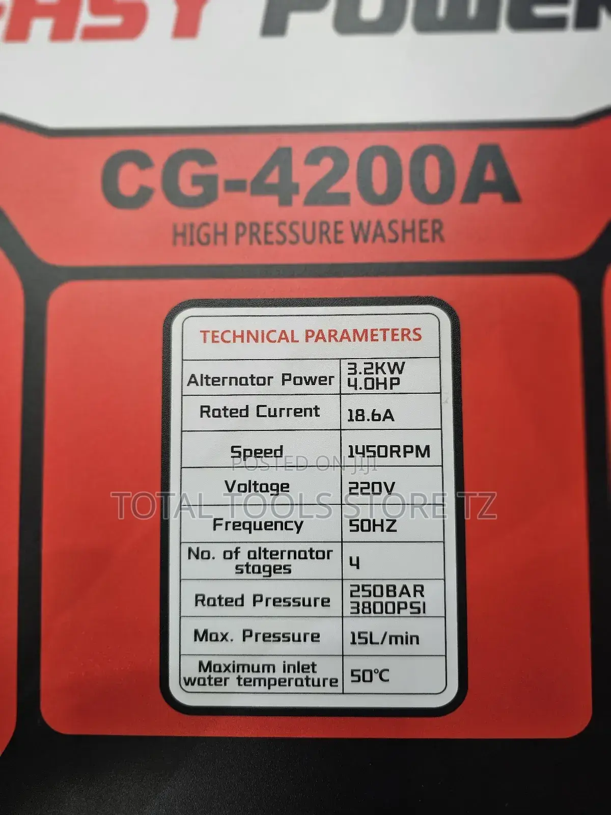 Easypower Electric Pressure Washer 3800 Psi