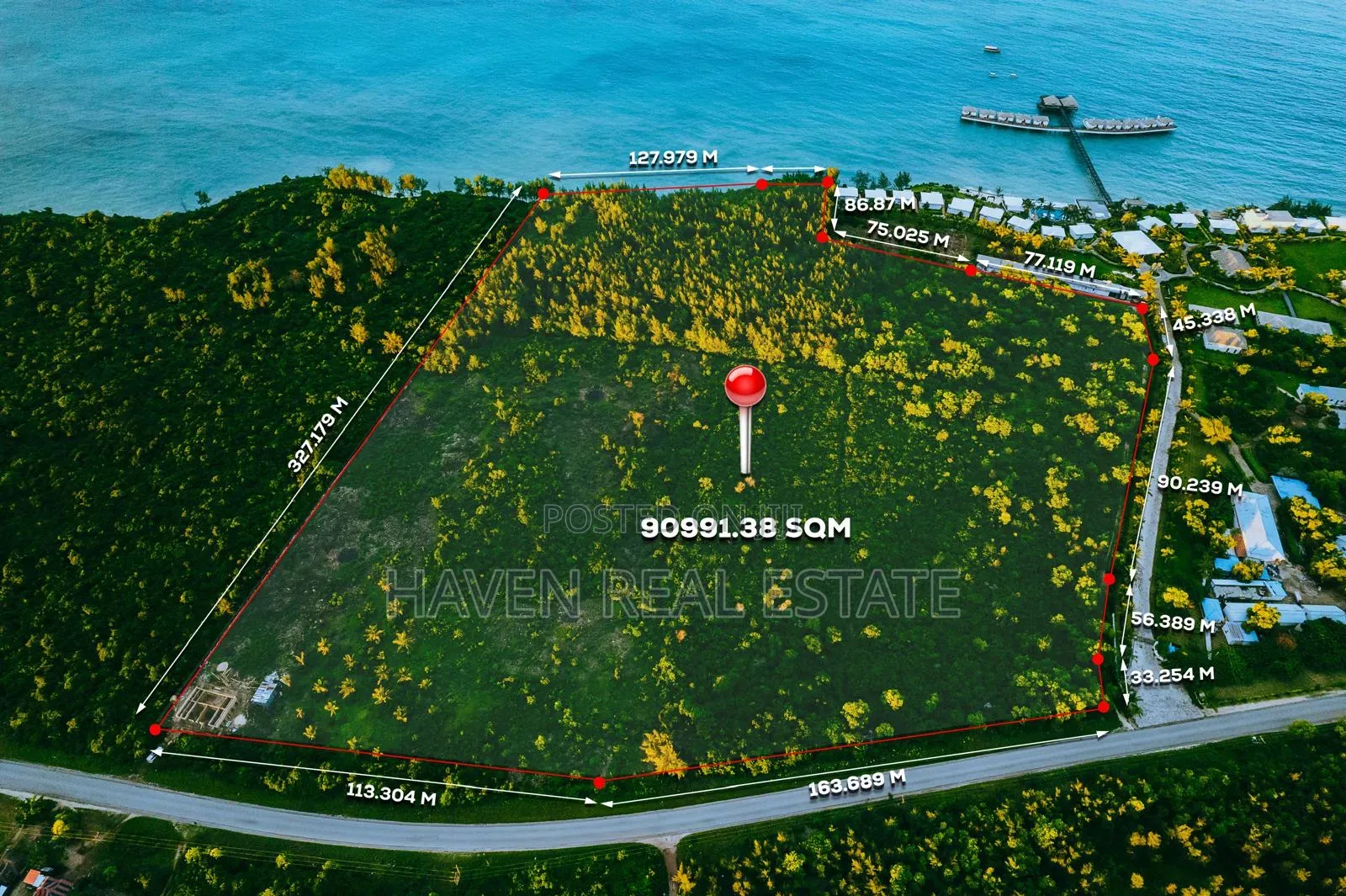 Prime Beach Plot for Sale at Zanzibar