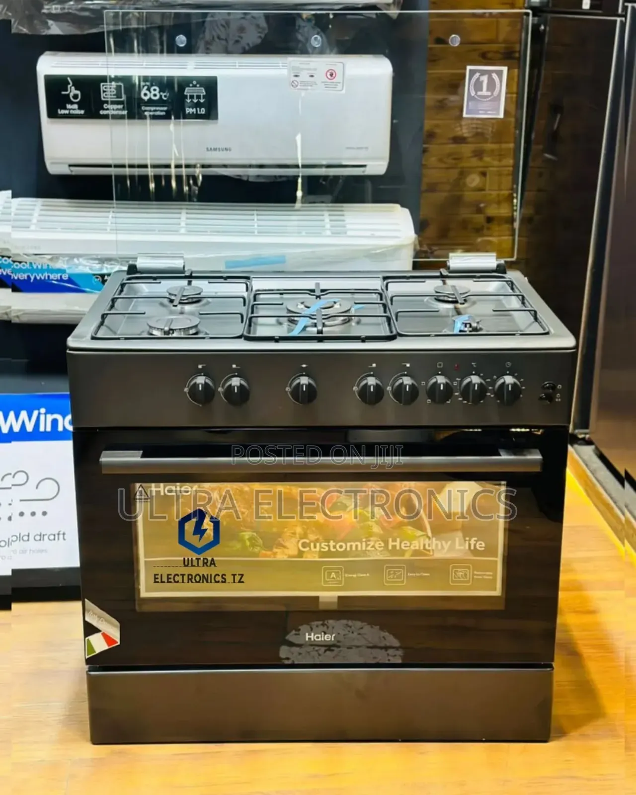Haier Cooker 5 Gas Burners + Electric Oven