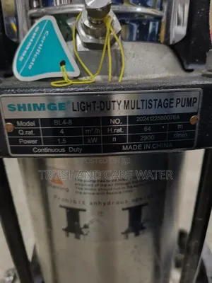 Shimge Multistage Pump 2hp Single Phase