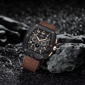 Naviforce Nf8053 Classic Watch Brown Belt and Black