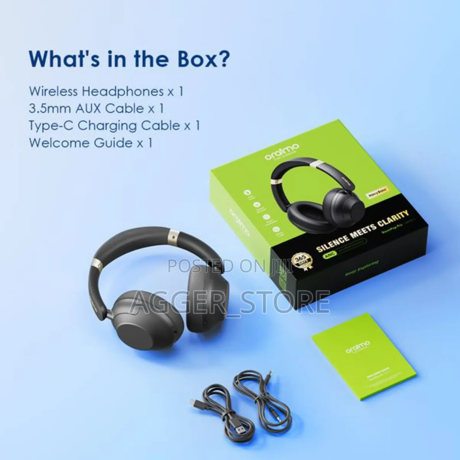 Oraimo Boompop Pro With Anc Headband Headphones