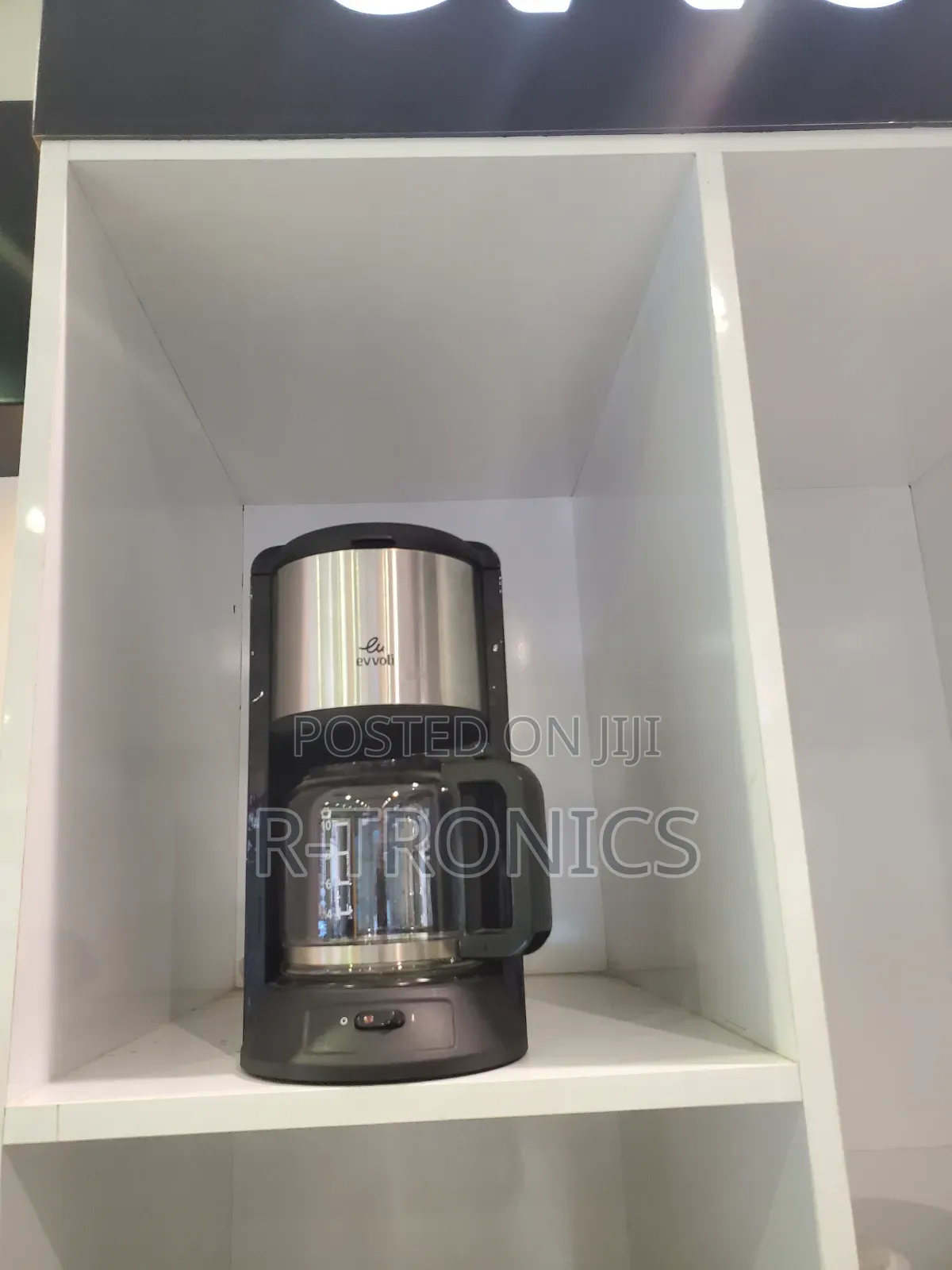 Evvoli Coffee Maker 1000w 10 Cup With 1.25l Glass Carafe