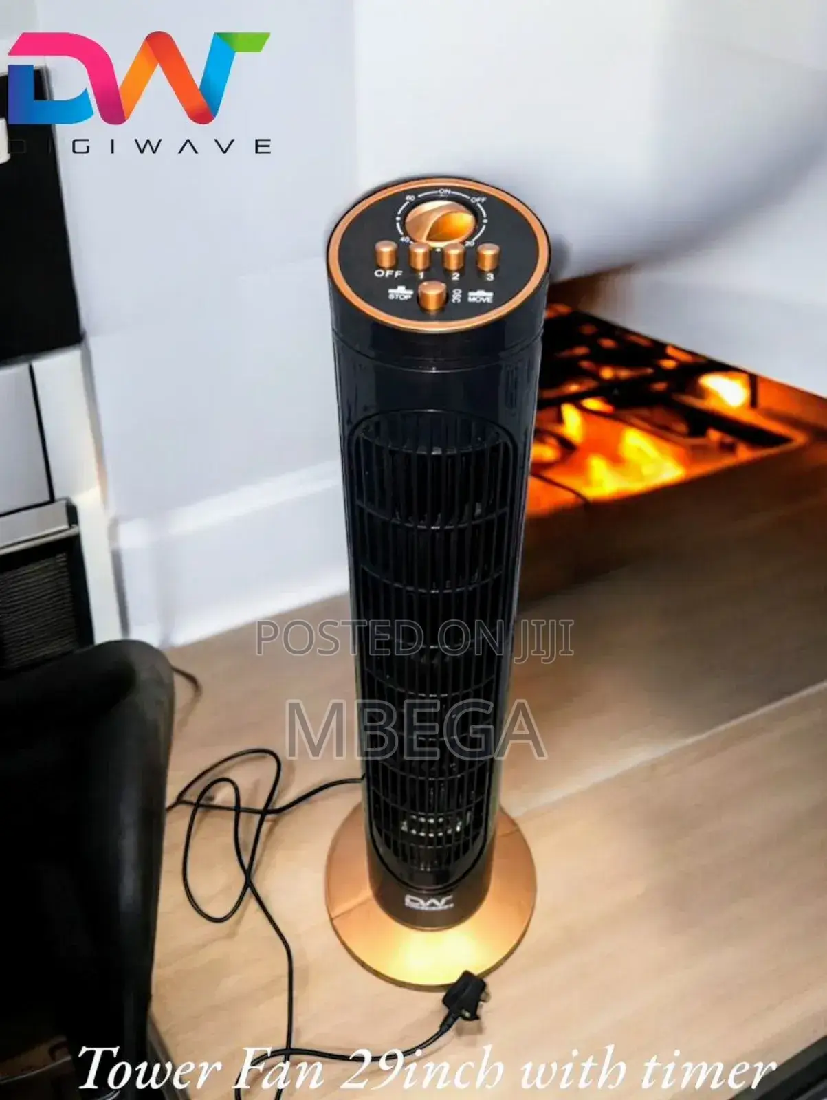*Digiwave Tower Fan 29inch With Timer