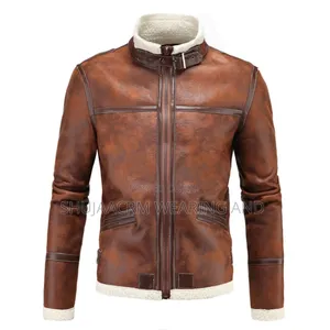 Leather Heavy One Coats/Wear This to Look Differ