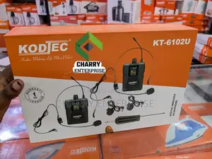 Original Kodtec Wireless 2 Head 2 Za Kuvaa Microphone/ Mic