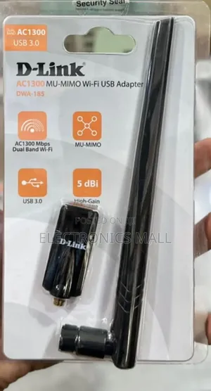 D-Link Ac1300 Mu-Mimo Wi-Fi Usb Adapter Dwa-185