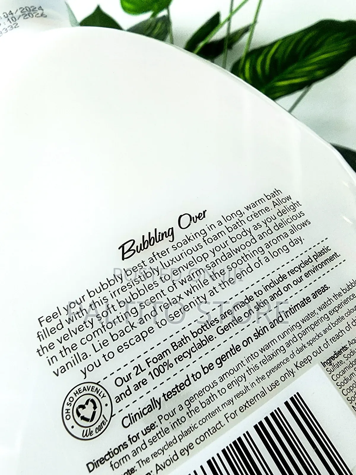 Oh So Heavenly Bubbling Over Luxurious XXL Foam Bath Crème"