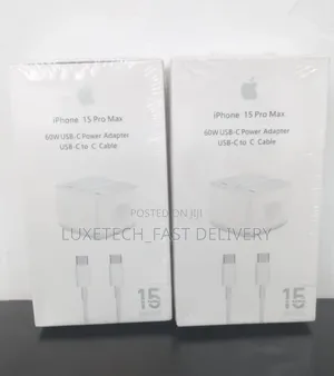 Apple iPhone 15 Pro Max 60w Usb-C Power Adapter Fast Charger