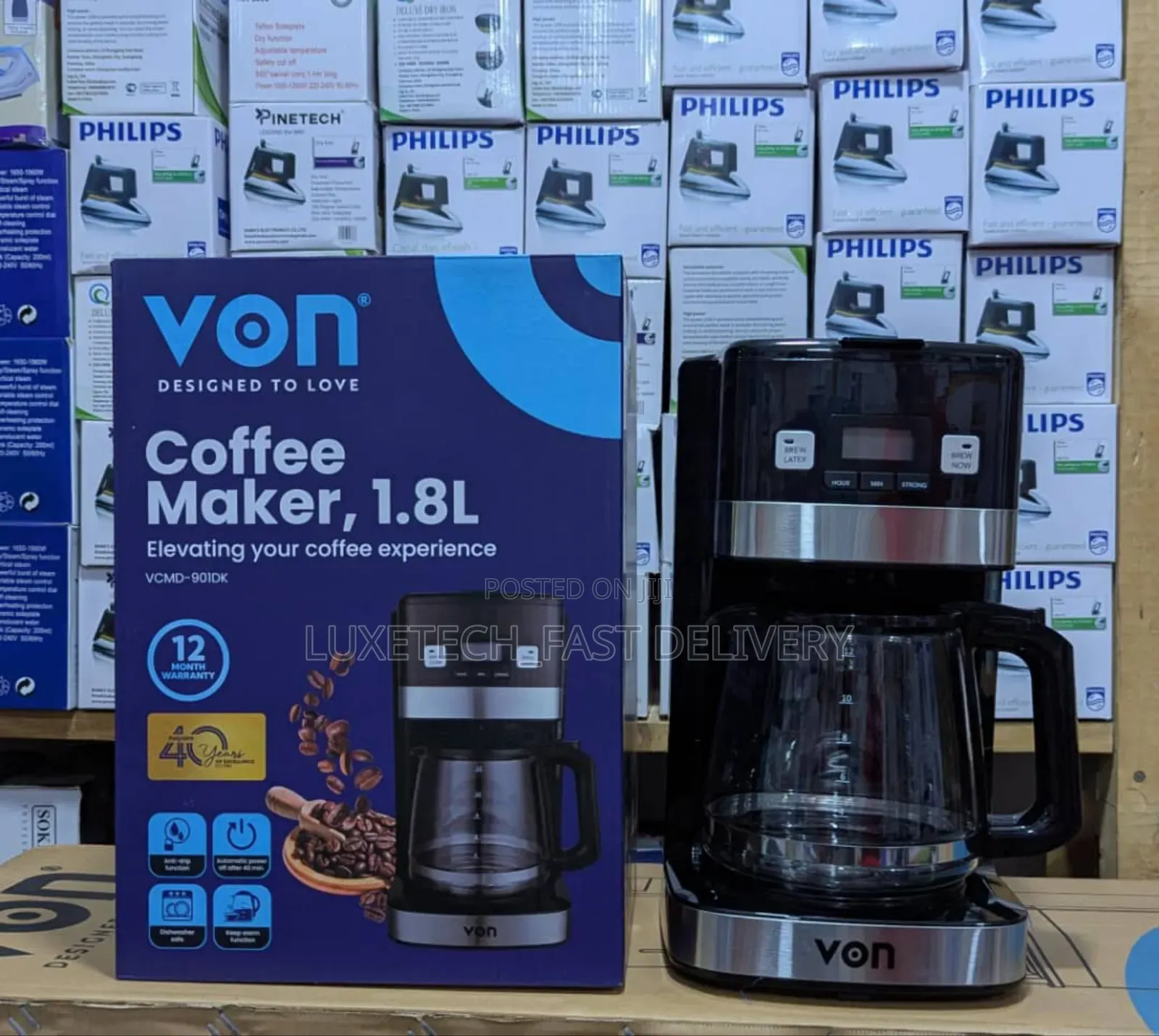 Von Drip Digital Coffee Maker 1.8l