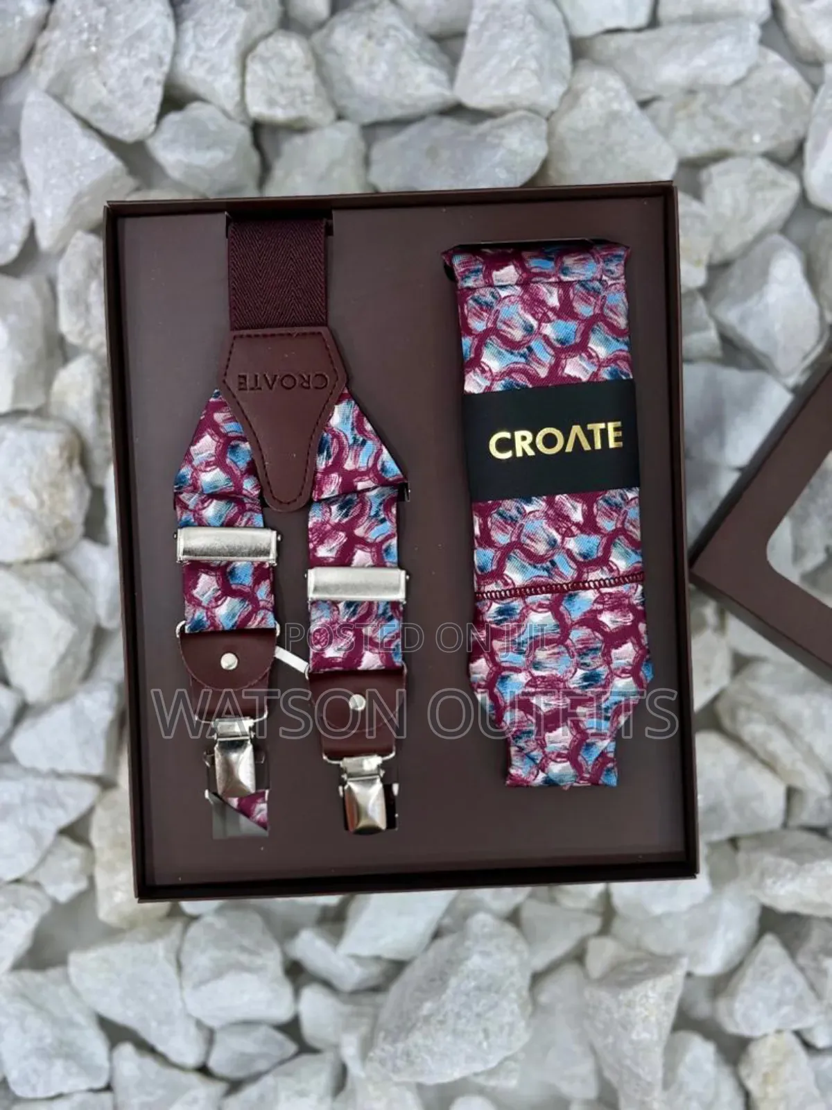 Men's Tie and Suspender Conbo