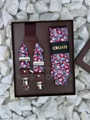 Men's Tie and Suspender Conbo