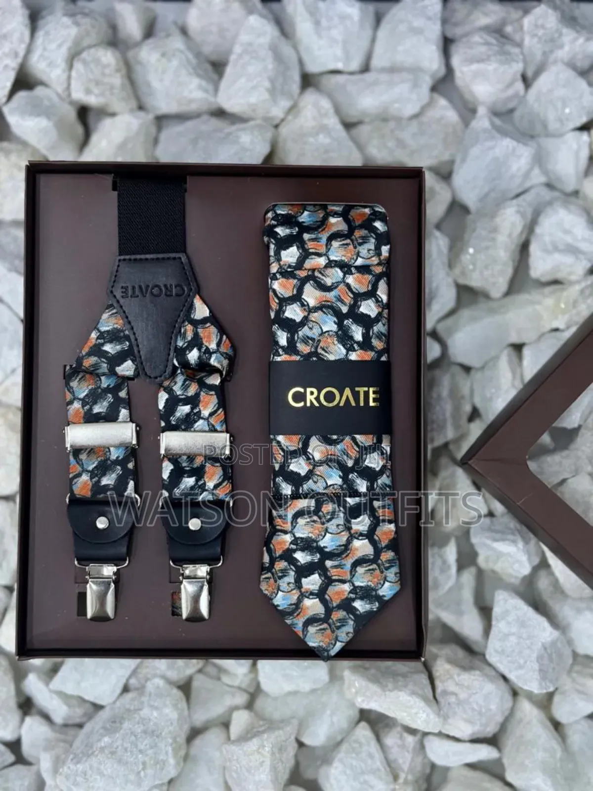 Men's Tie and Suspender Conbo