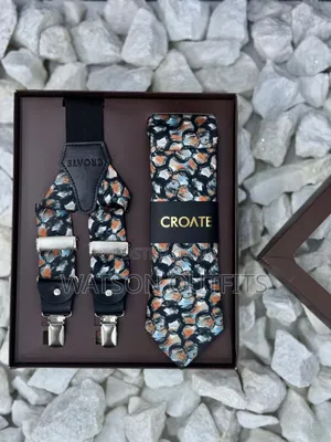 Men's Tie and Suspender Conbo