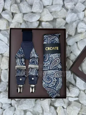 Men's Tie and Suspender Conbo