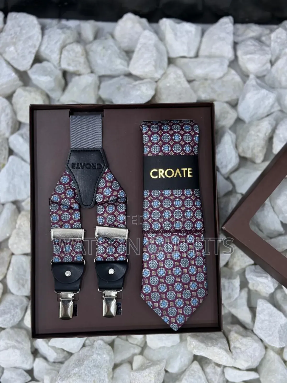 Men's Tie and Suspender Conbo