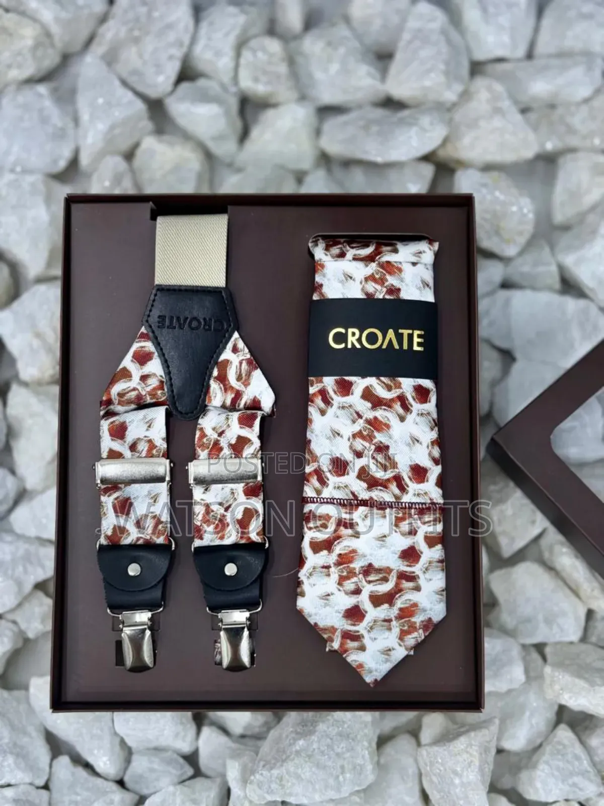 Men's Tie and Suspender Conbo