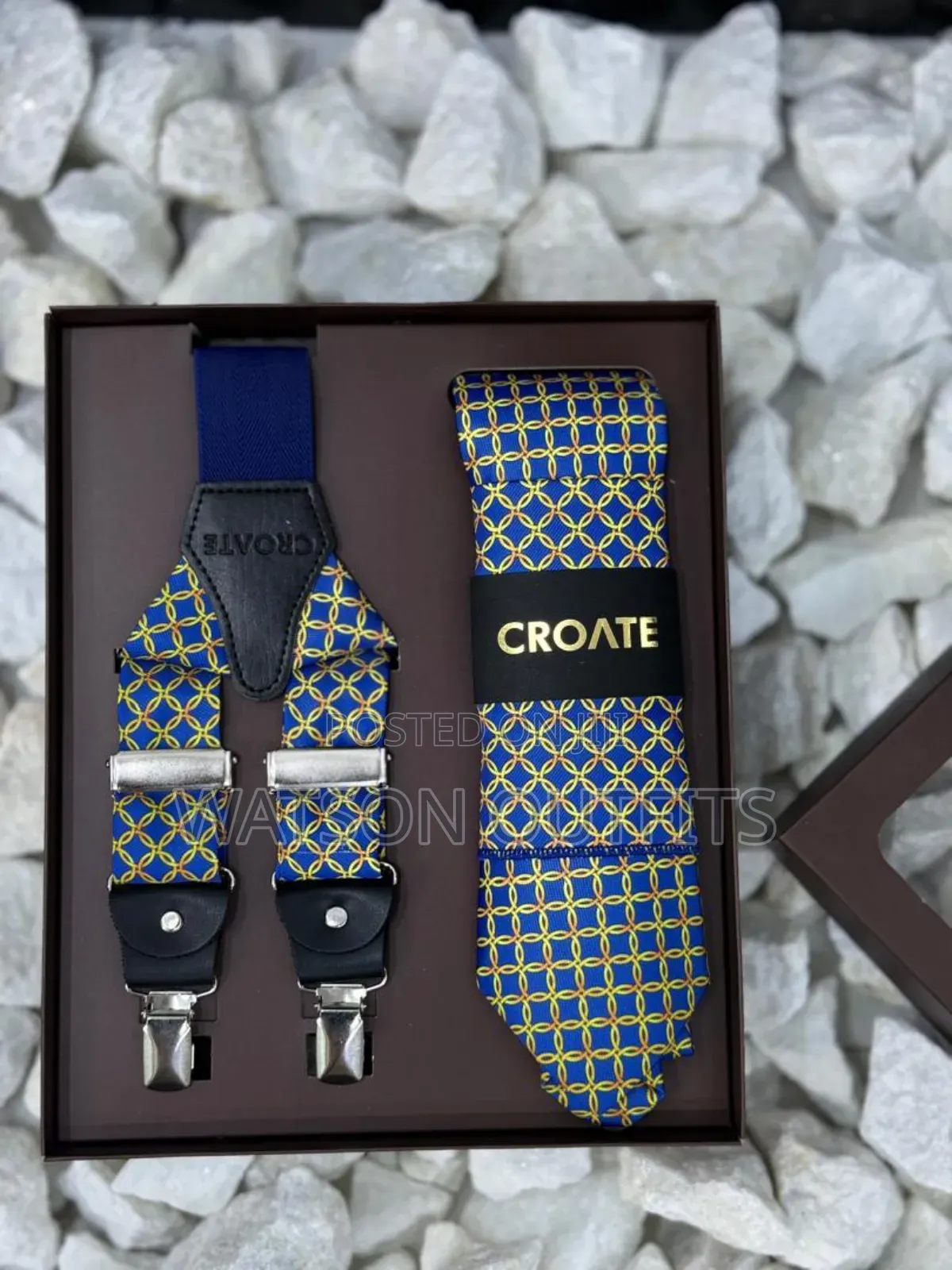 Men's Tie and Suspender Conbo