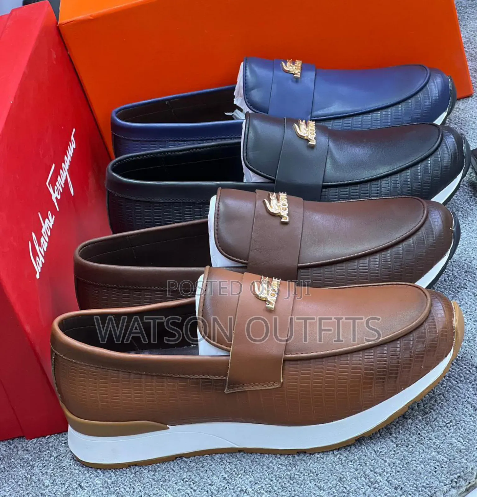 Men's Lacoste Leather Materials Shoes