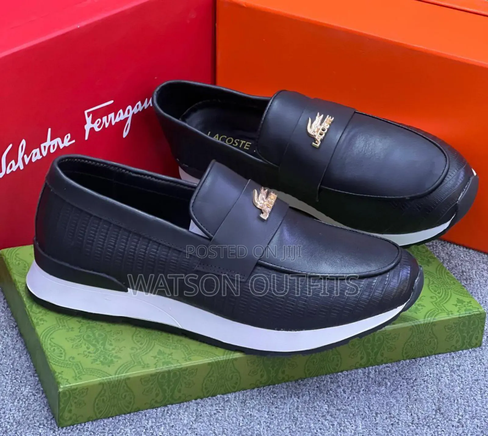 Men's Lacoste Leather Materials Shoes