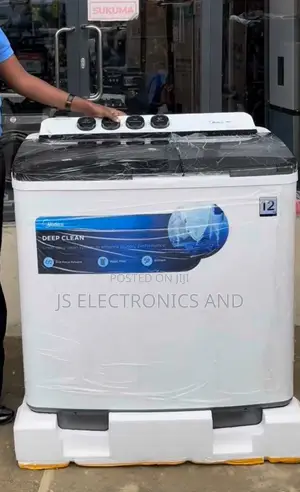 Midea 12kg Washingmachine Manual Ina Fua,Inasuuza Na Kukamua
