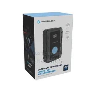 Powerology Jumpstart With Airpump 3000a Max Current 20000mah