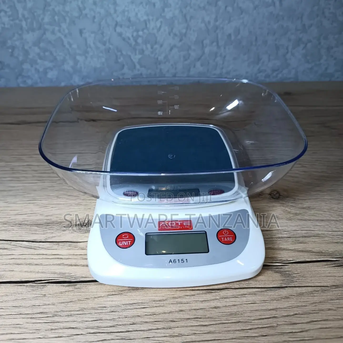 Digital Kitchen Scale With Bowl 5kg Capacity - White