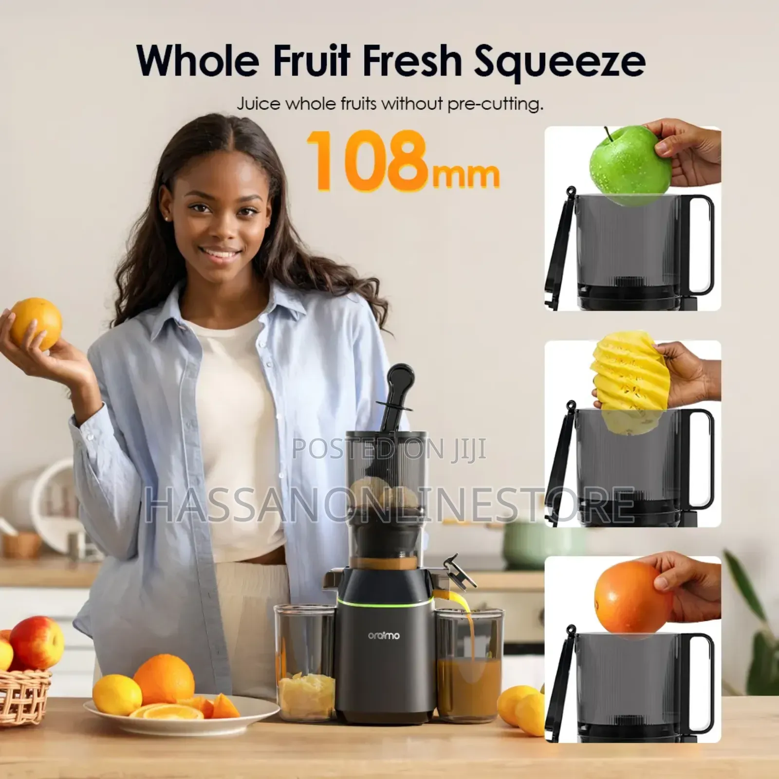 Oraimo Easyjuice 108mm Diameter 800ml Slow Juicer