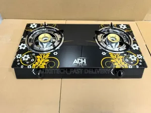 Adh Glass Double Burner Gas Stove