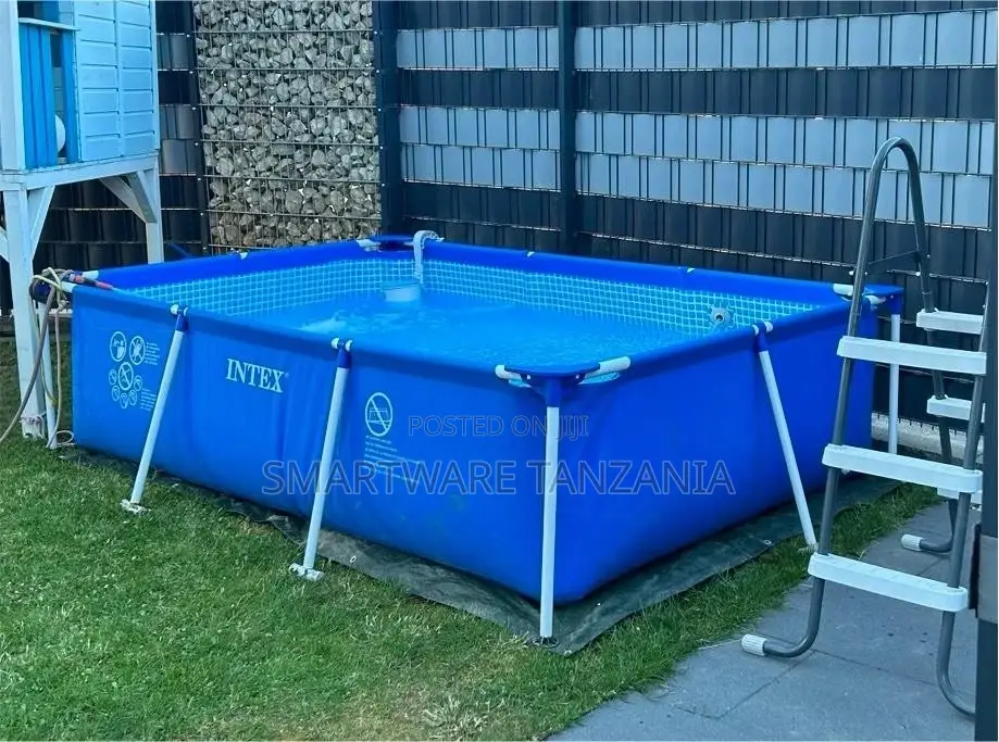 Intex Metal Rectangular Frame Swimming Pool, 3 Mt X 2 Mt