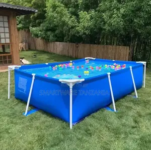 Intex Metal Frame Pool Rectangular 3x2m Blue, 3 X 2 X 0.75m