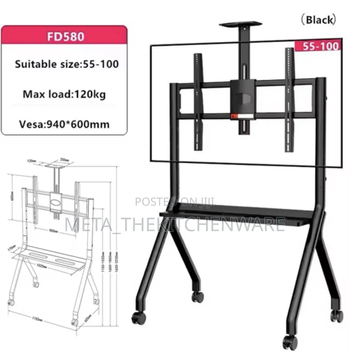 Movable Tv Stand 55-100inches