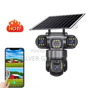 Three Lens 4g PTZ Camera Iko Full Na Panel Yake Nzuri Sana