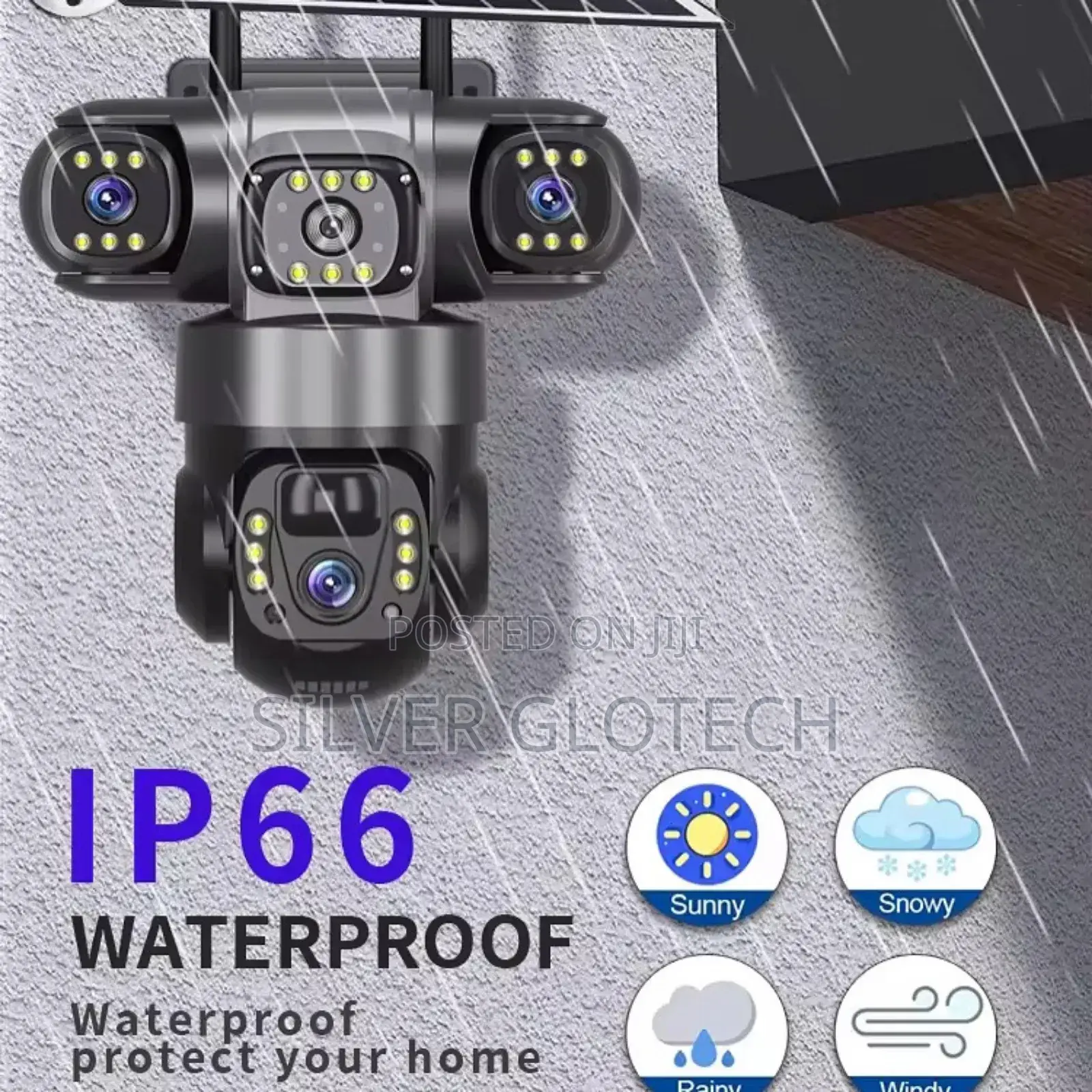 Three Lens 4g PTZ Camera Iko Full Na Panel Yake Nzuri Sana