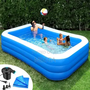 Blue Rectangle Family Pool 3.05m ×1.63m×56cm/10×6×22