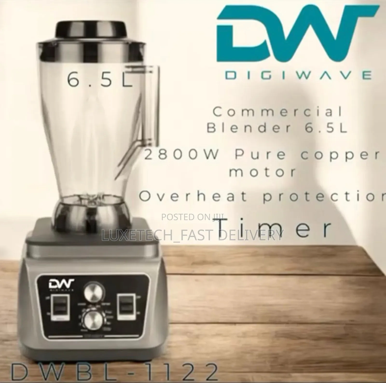 Digiwave Commercial Blender 6.5 Liters